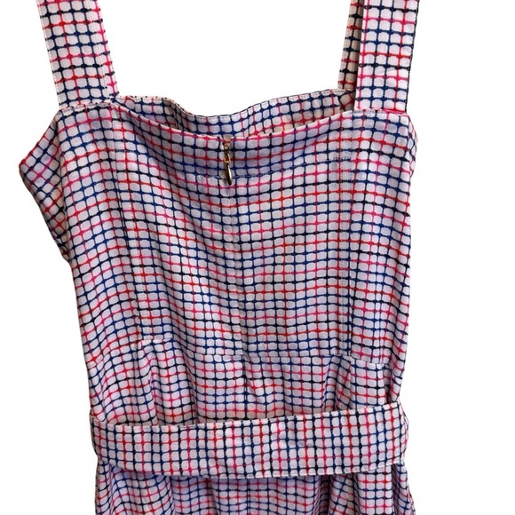 Draper James Kylie Love Circle Dress Woman Red White Blue‎ Lined Midi - Picture 8 of 16